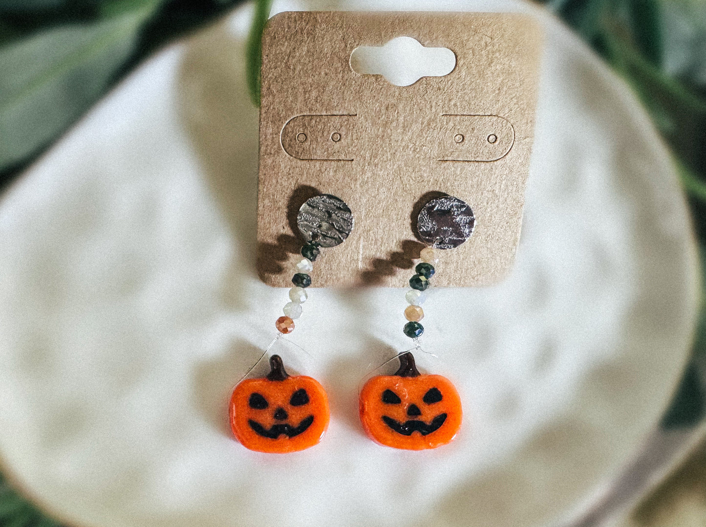 Jack-o’-Lantern Glow Earrings