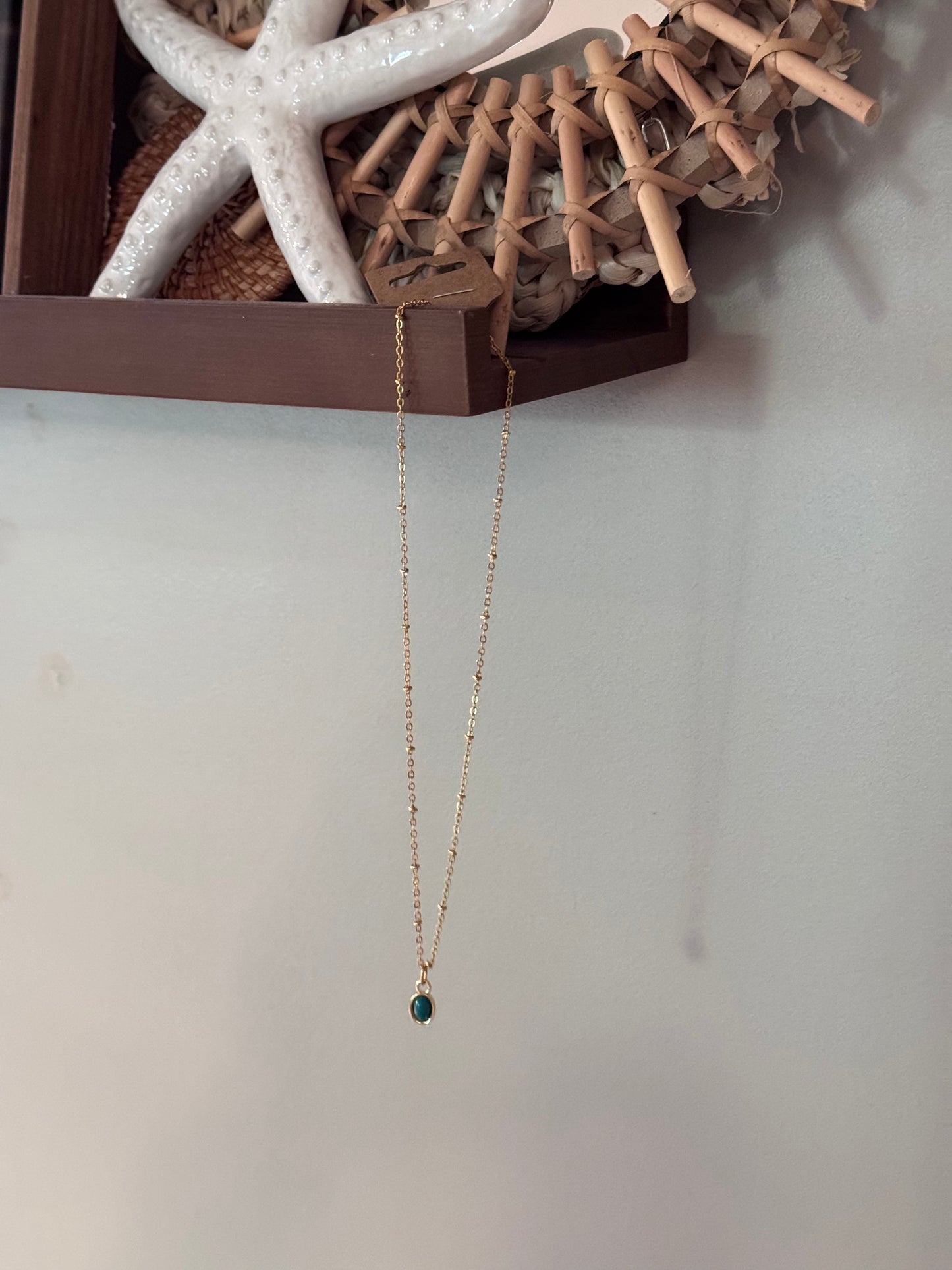 Azure Tides Drop Necklace