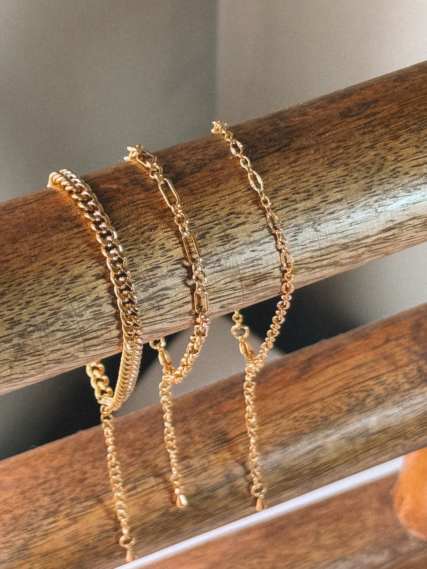 18k Gold Plated Bracelet Stack
