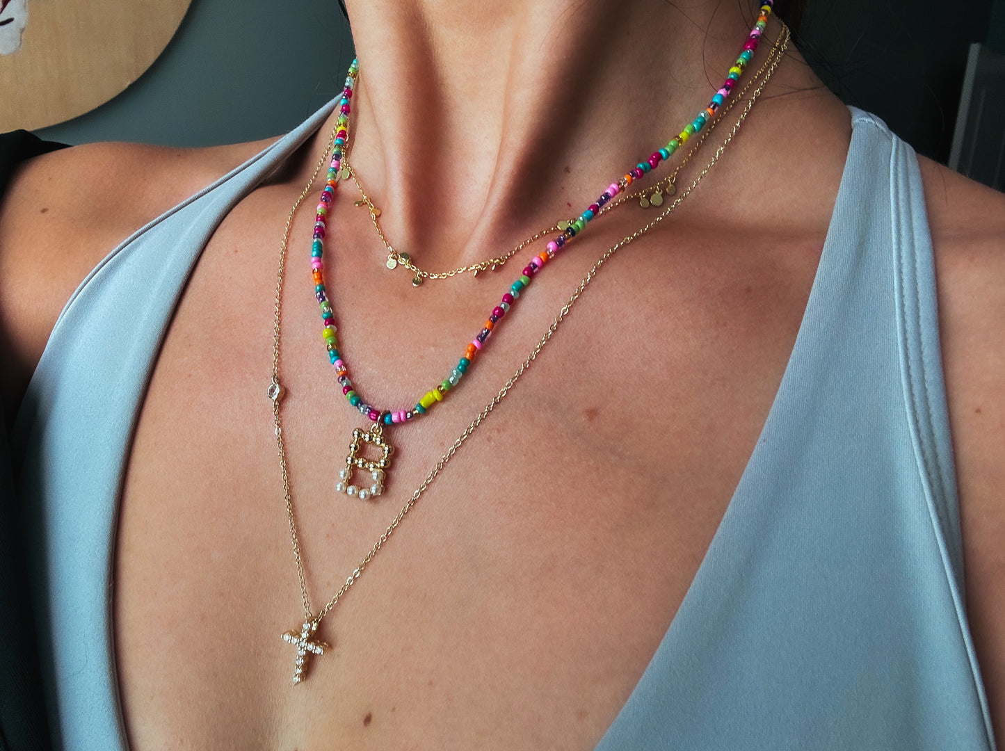 Confetti Initial Necklace