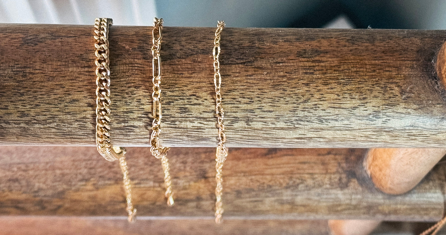 18k Gold Plated Bracelet Stack