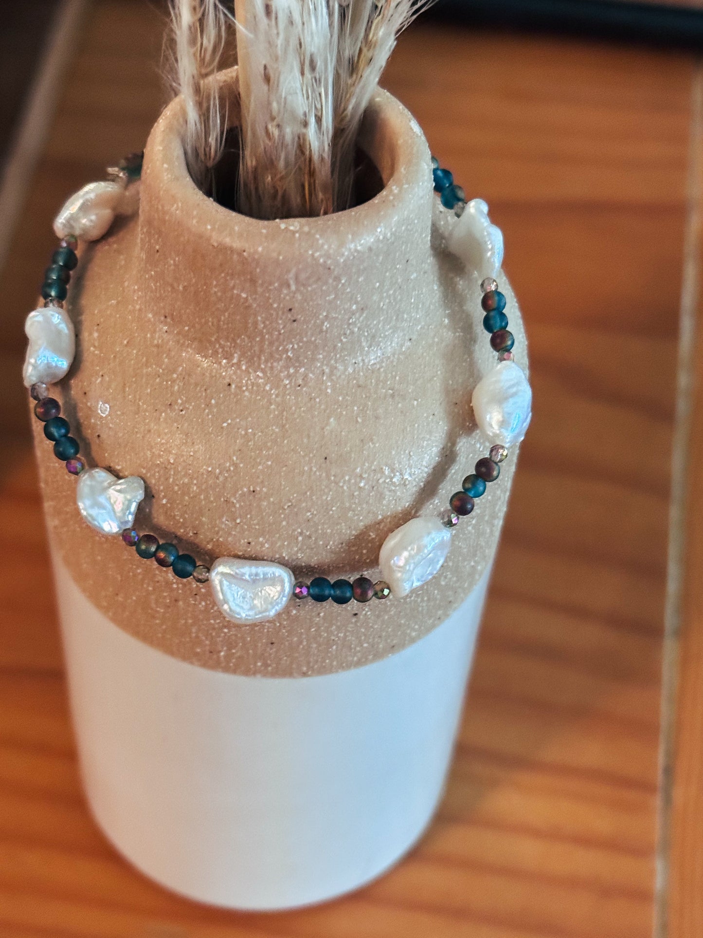 A Pearls Current Bracelet