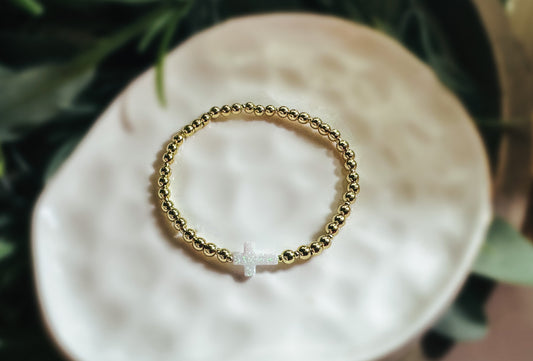 Opaline Faith Bracelet - White