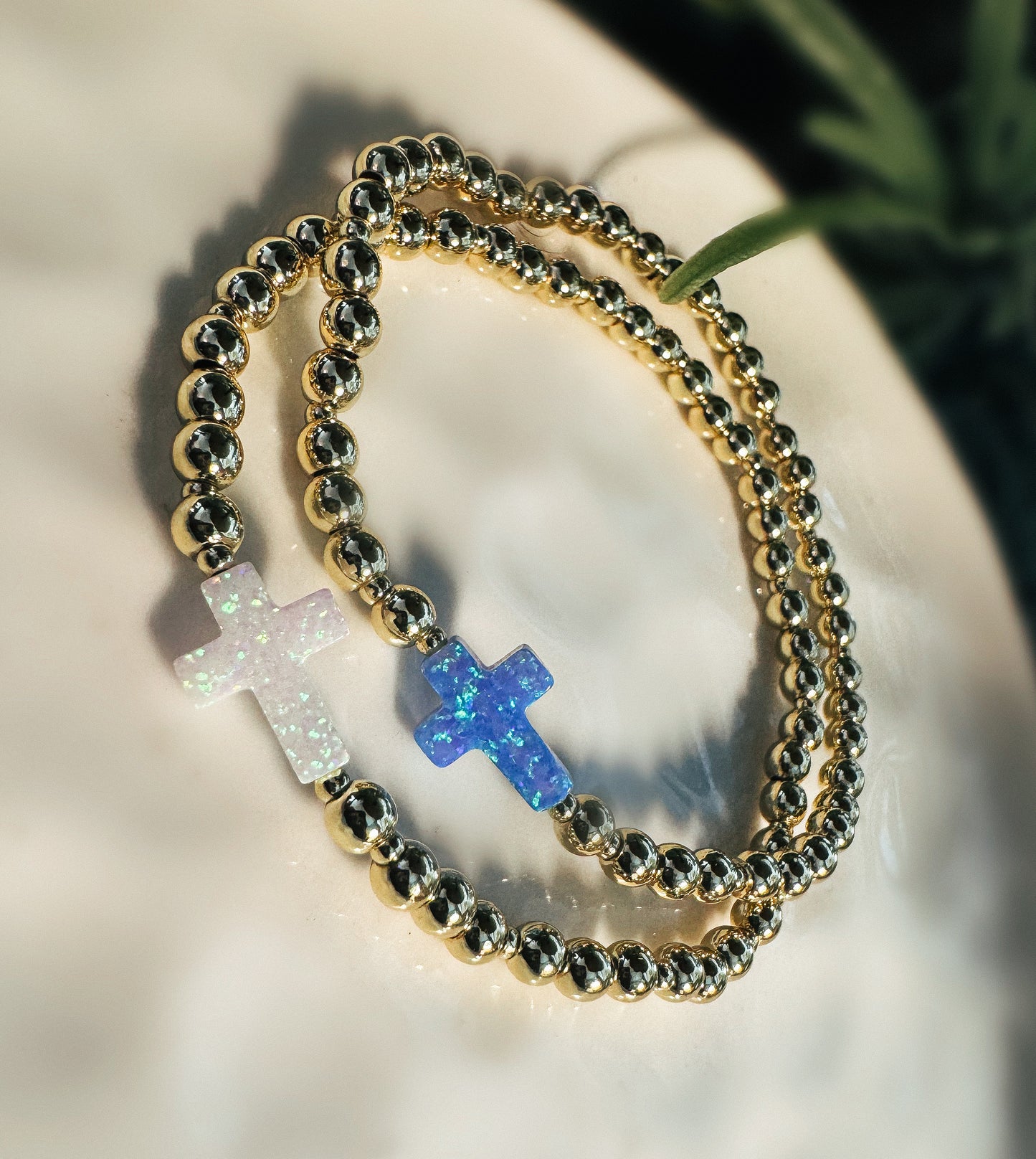 Opaline Faith Bracelet - White