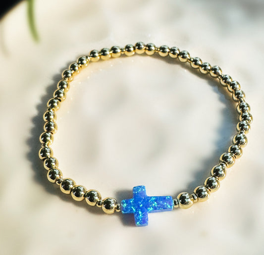 Opaline Faith Bracelet - Blue