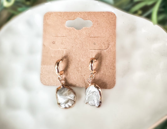 Pearl Dainty Dangle Earrings