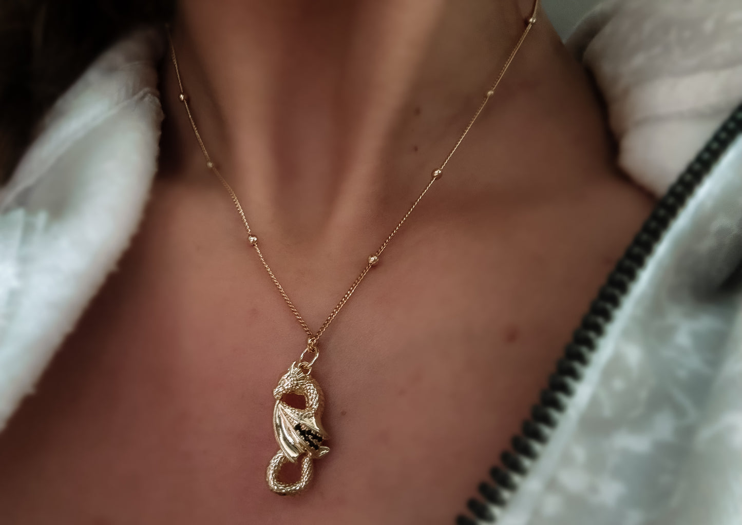 Bookish Dragon Necklace