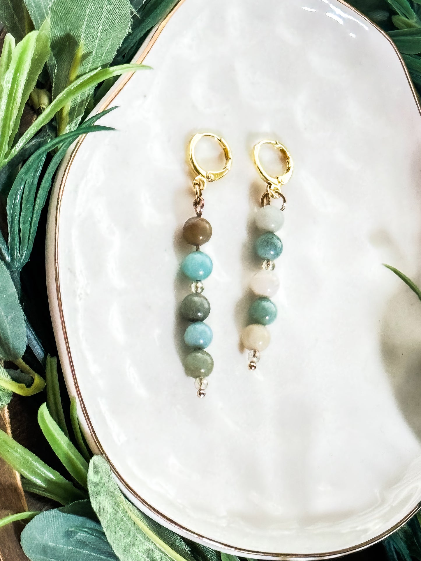 Natural Amazonite Earrings