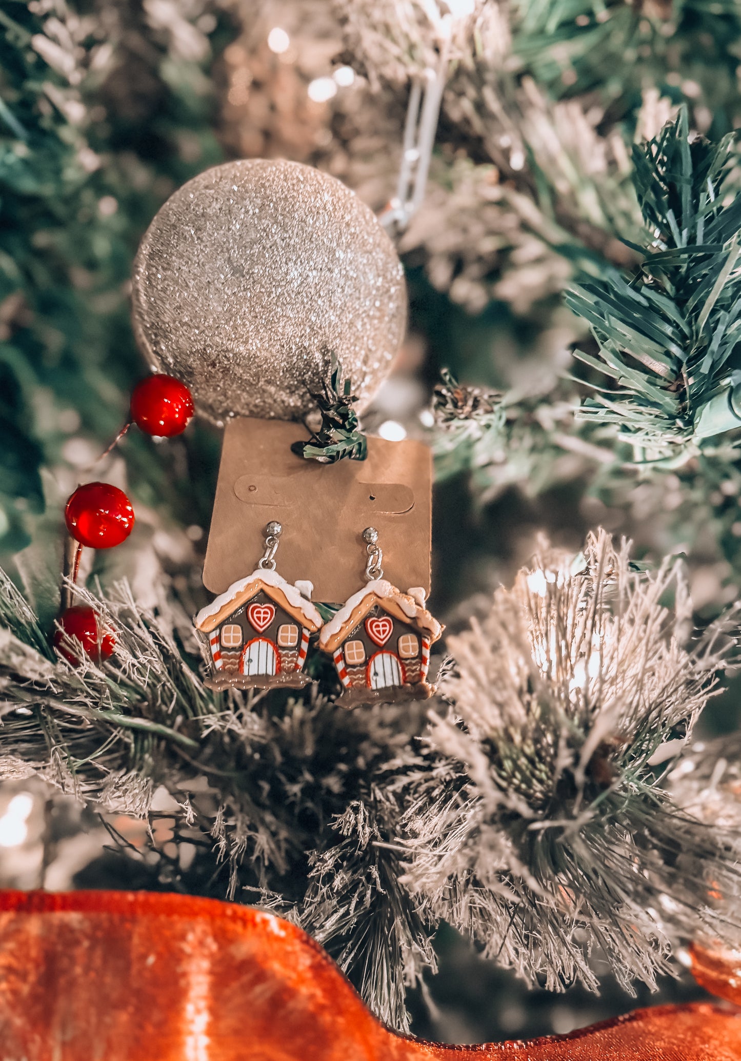 Cozy Gingerbread Cottage Earrings