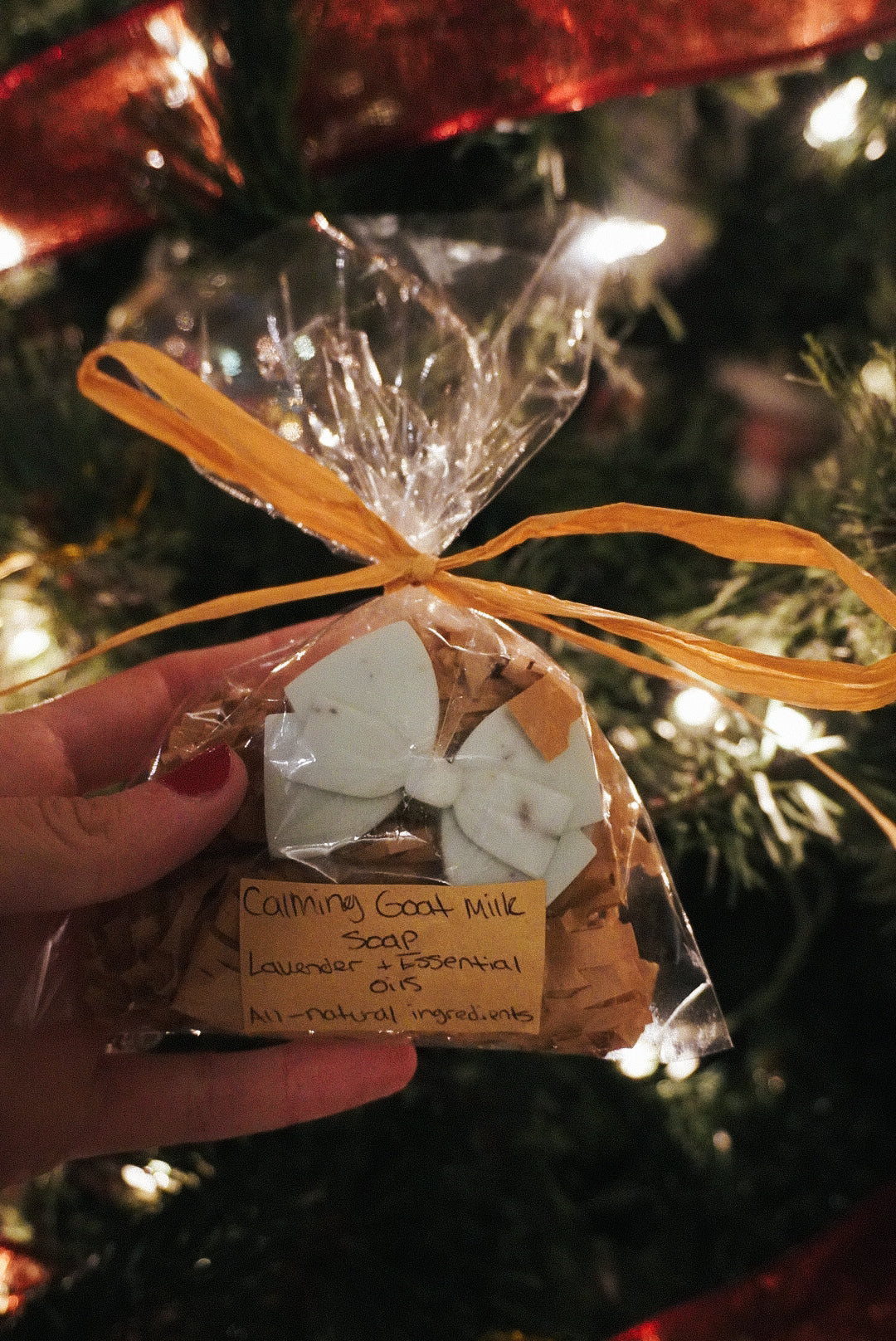 Mini Bow Calming Goat Milk Soap- Lavender & Essential Oils