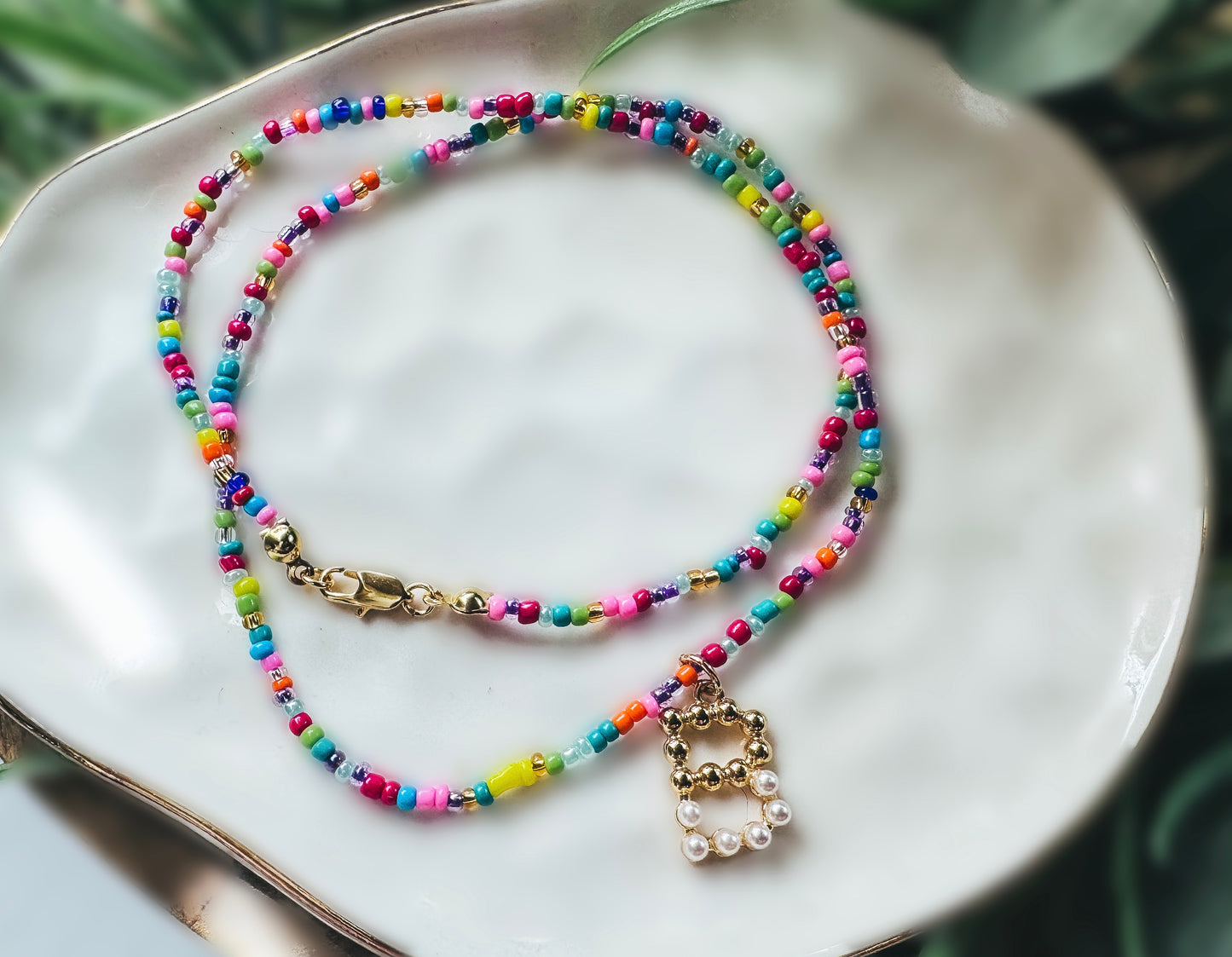 Confetti Initial Necklace