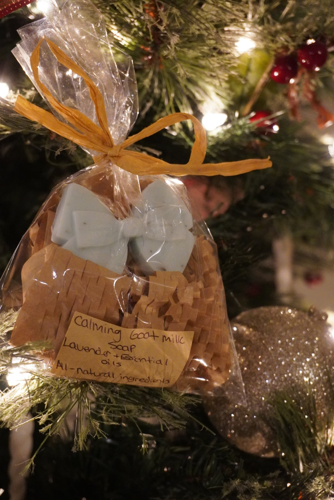 Mini Bow Calming Goat Milk Soap- Lavender & Essential Oils