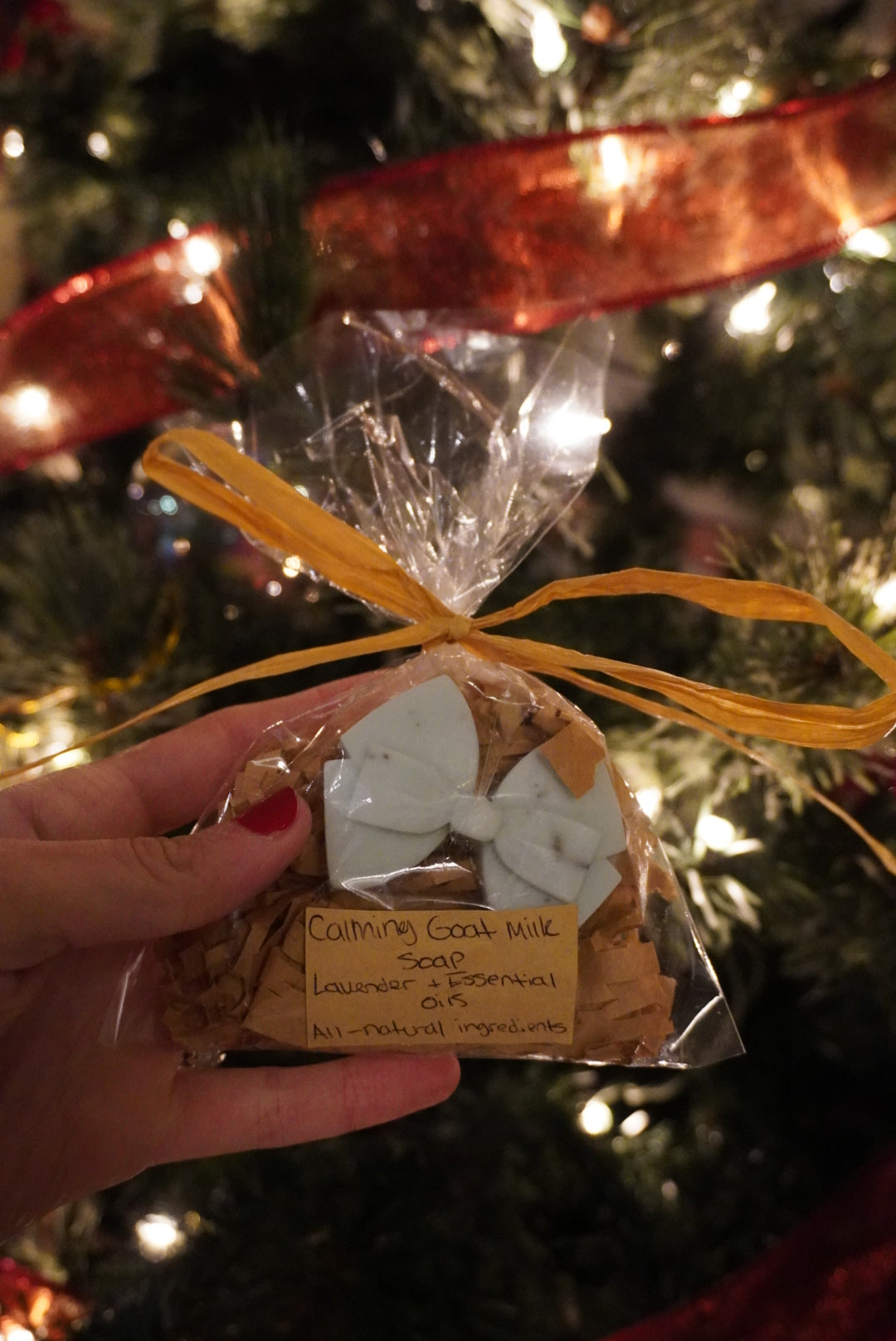 Mini Bow Calming Goat Milk Soap- Lavender & Essential Oils