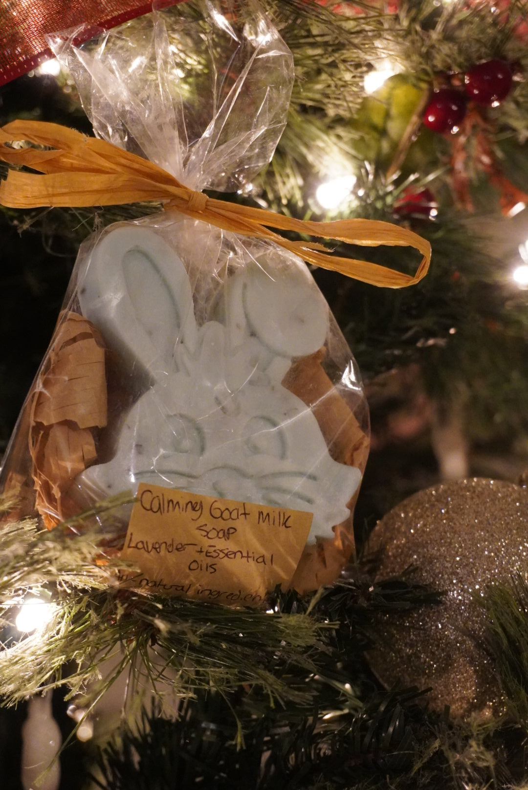 Light Blue Bunny Shape Lavender Calming Goat Milk Soap