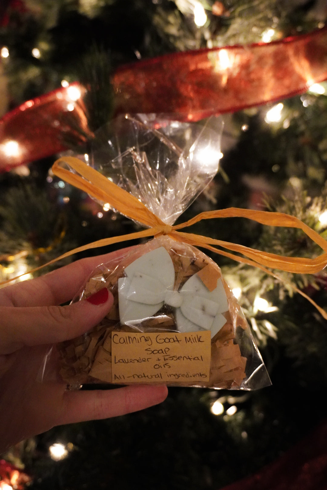 Mini Bow Calming Goat Milk Soap- Lavender & Essential Oils