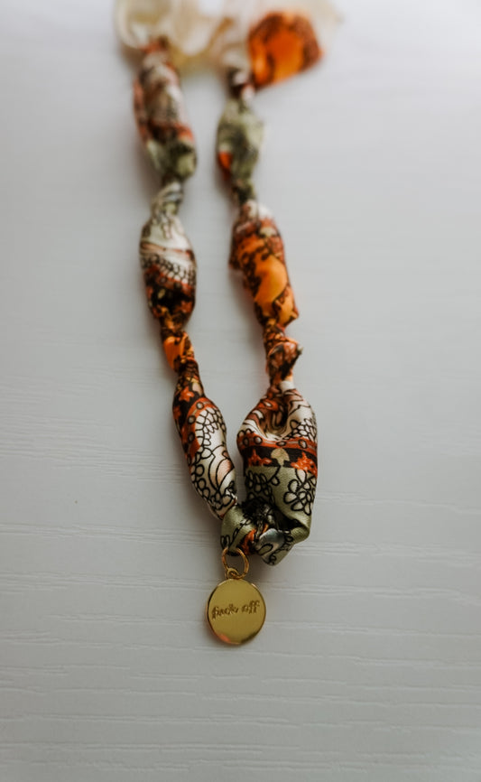Fire & Edge, Wild Silk Necklace