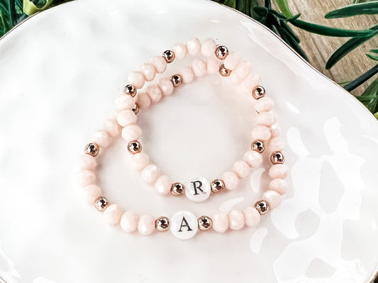 Mama + Mini Initial bracelets