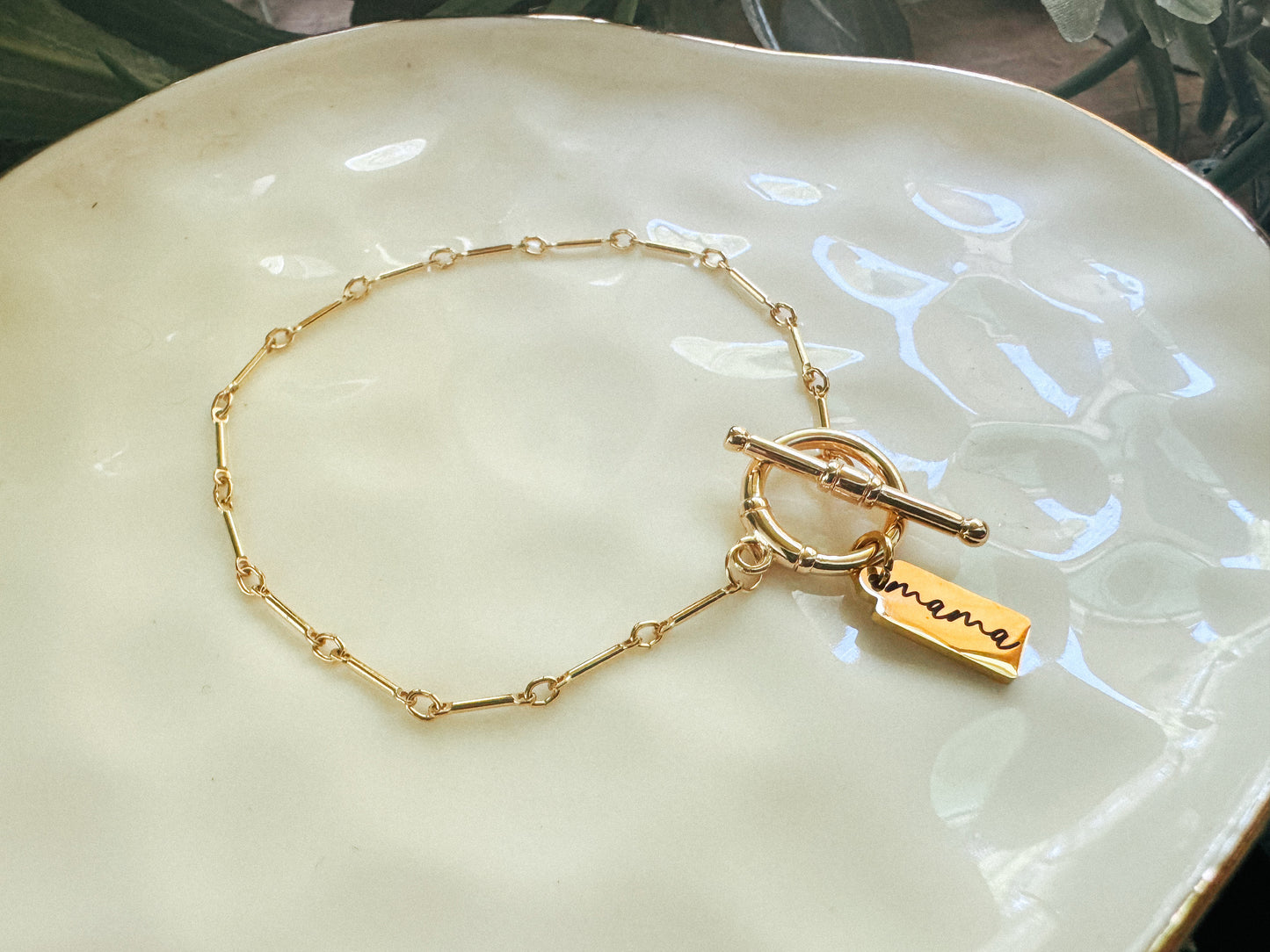 Mama Script Bracelet - Standard (7")